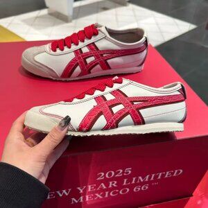 Onitsuka Tiger Men's Red and White Trainers